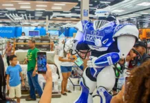 Robô da Havan estará em Videira no domingo (21)