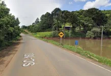 Trecho entre Luzerna e Água Doce é interditado para manutenção