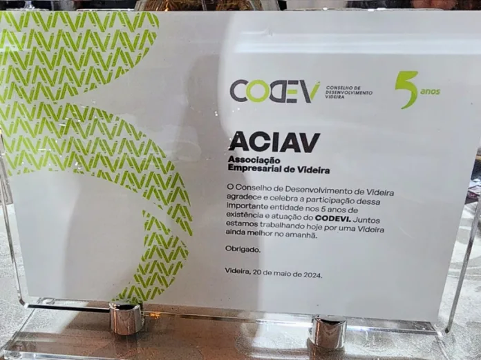 ACIAV é homenageada em evento do CODEVI