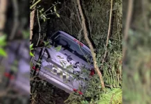 Saída de pista em Arroio Trinta deixa condutor ferido