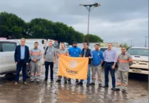 Celesc e Governo auxiliam na reconstrução da rede elétrica no RS