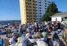 Caçadorenses realizam grande doação ao Rio Grande do Sul