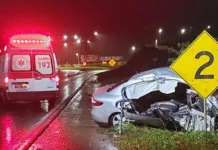 Novo acidente com vítima na SC-355 em Videira