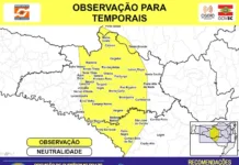 Defesa Civil de SC alerta para temporais nas próximas 4 horas em três regiões