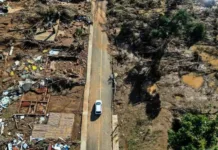 Imagens mostram destruição após recuo da água no RS