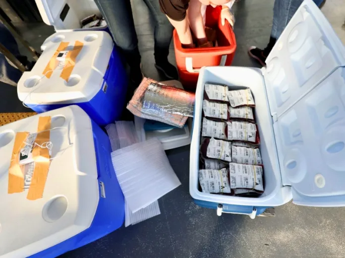 SC envia 900 bolsas de sangue ao Rio Grande do Sul