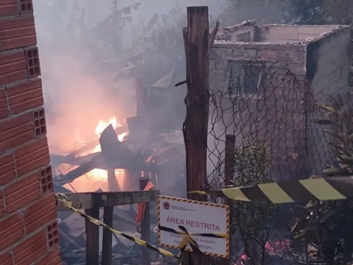 Incêndio em Videira deixa vítima fatal