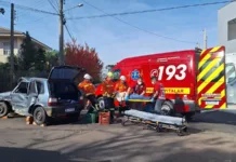 Mulher fica ferida em acidente no bairro Reunidas