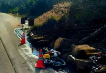 Caminhão de Caçador se envolve em grave acidente