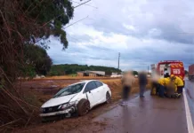 Acidente na BR-470 em Campos Novos deixa motorista ferido