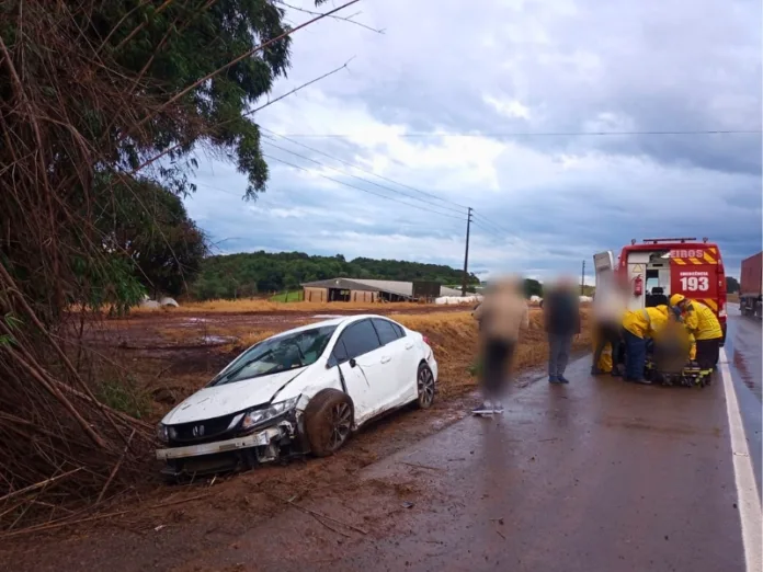 Acidente na BR-470 em Campos Novos deixa motorista ferido