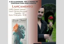 Escritor caçadorense lança sua 9ª obra este mês