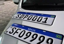Município e estado voltarão a constar nas placas veiculares