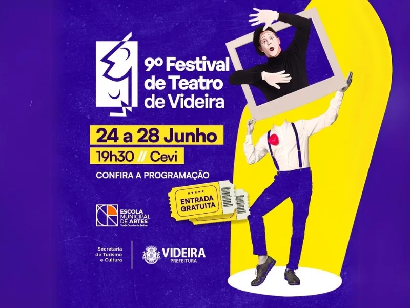 9º Festival de Teatro de Videira acontece na próxima semana