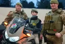 Quartel da Polícia Militar de Videira recebe visita especial