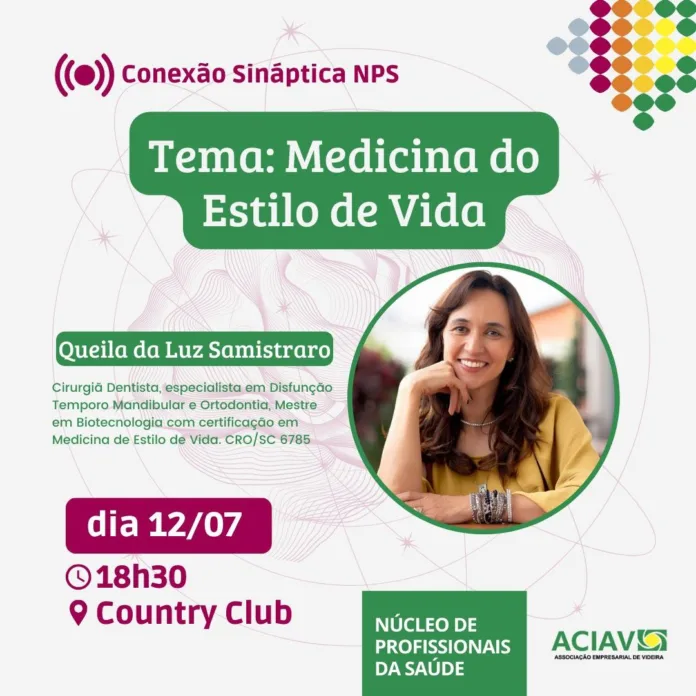 Medicina do Estilo de Vida será tema de evento em Videira