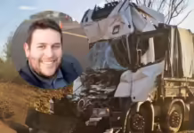 Morador de Caçador morre em engavetamento com 4 caminhões