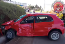 Acidente na BR-470 em Campos Novos deixa ferido