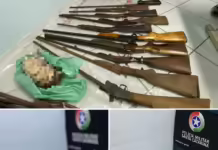 Polícia flagra oficina ilegal de armas de fogo na região