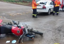 Quatro acidentes movimentam os Bombeiros Voluntários de Caçador