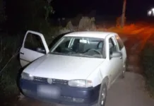 Carro furtado é recuperado e dois são presos em Caçador