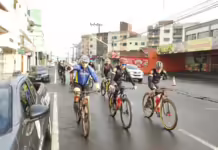 Pedal em pról de ciclista caçadorense foi realizado neste domingo