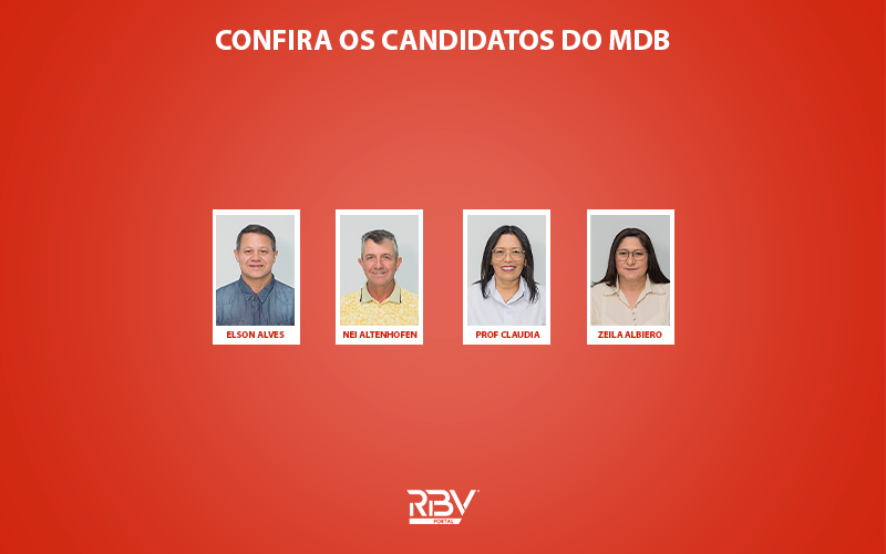 Candidatos a vereador do Movimento Democrático Brasileiro