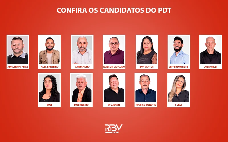 Candidatos a vereador do Partido Democrático Trabalhista