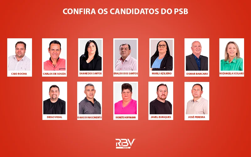 Candidatos a vereador do Partido Socialista Brasileiro