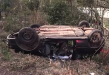 Acidente na SC-135 deixou três pessoas hospitalizadas