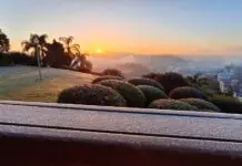 Meio-Oeste de SC amanhece com temperaturas negativas e registro de geada Meio-Oeste amanhece com temperaturas negativas e geada