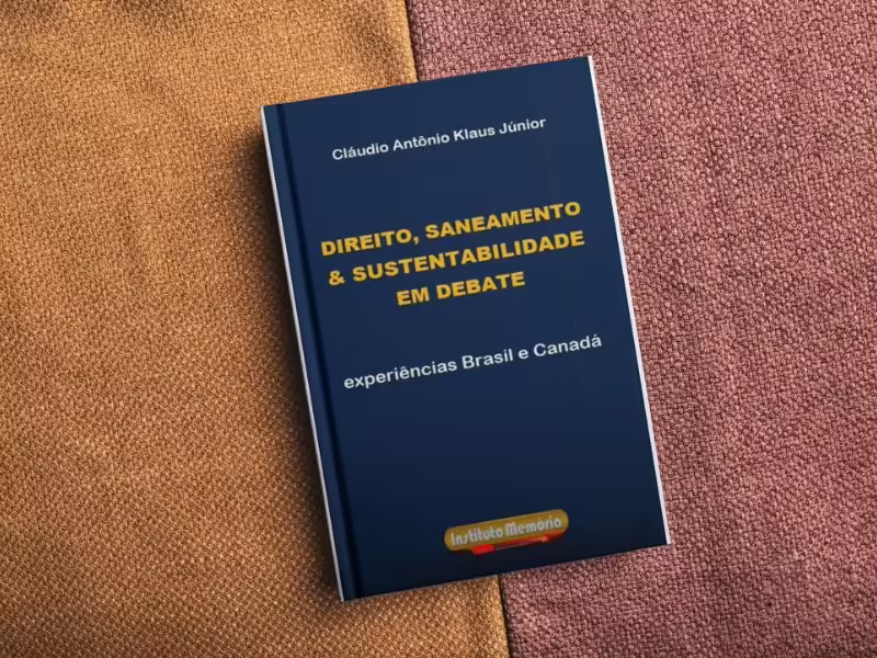 Livro que compara saneamento básico no Brasil e no Canadá é lançado