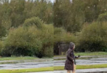 Neve cai em Santa Catarina neste sábado