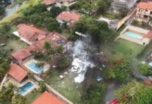 Veja lista de quem estava no avião que caiu em Vinhedo