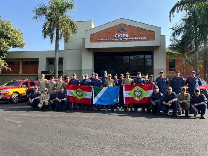 Bombeiros de SC iniciam operação contra queimadas no Mato Grosso do Sul