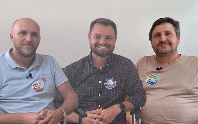 Candidatos a prefeito de Lebon Régis participam de entrevista