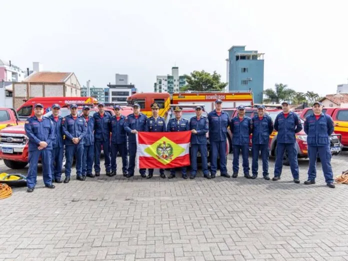 Nova equipe do CBMSC é enviada para auxiliar no combate às queimadas