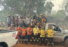 Bombeiros de SC salvam brigadistas presos nas queimadas