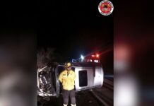 Motorista fica ferido após capotamento entre Campos Novos e Tangará