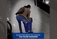 Havan exibe imagens de suspeitos de furtos em suas redes sociais