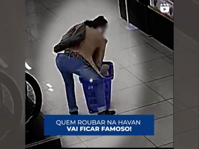 Havan exibe imagens de suspeitos de furtos em suas redes sociais