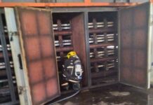 Bombeiros controlam incêndio em madeireira de Salto Veloso