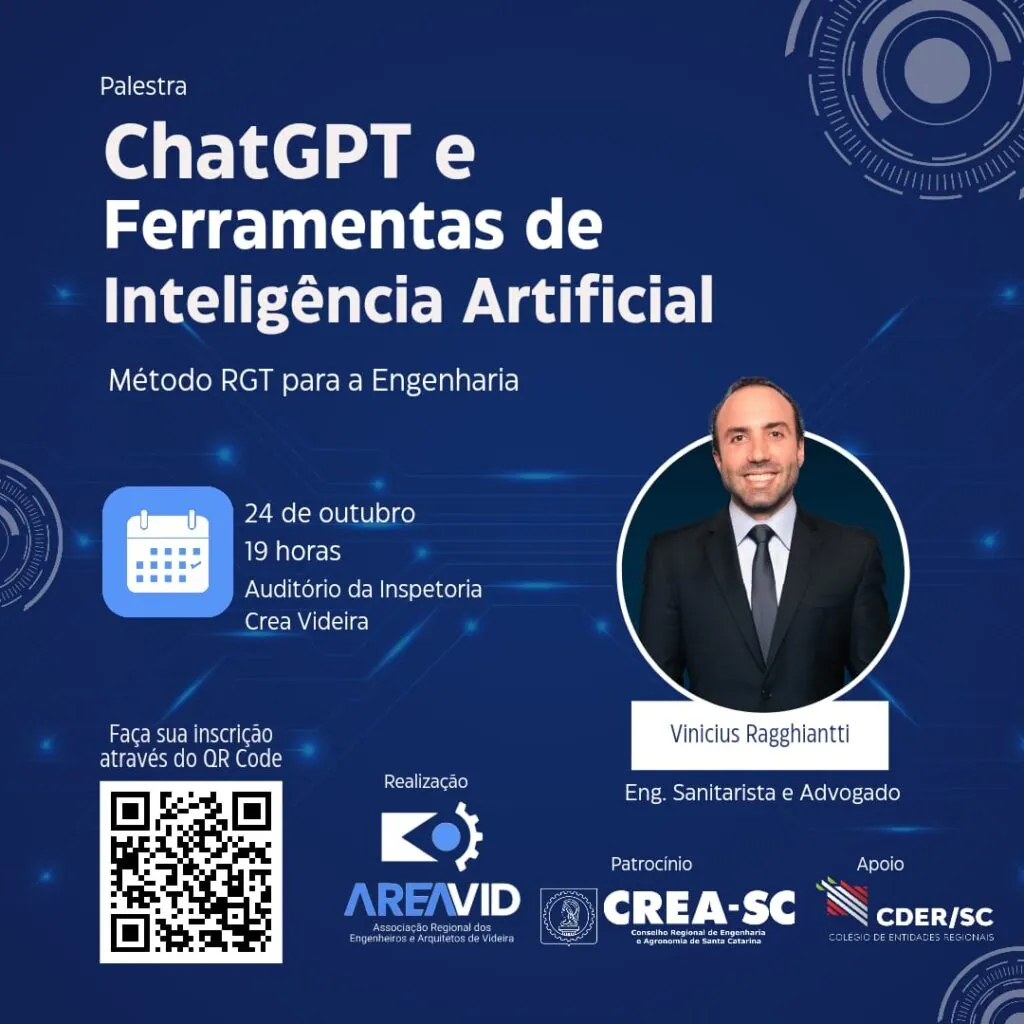 Inteligência artificial para engenharias será tema de palestra