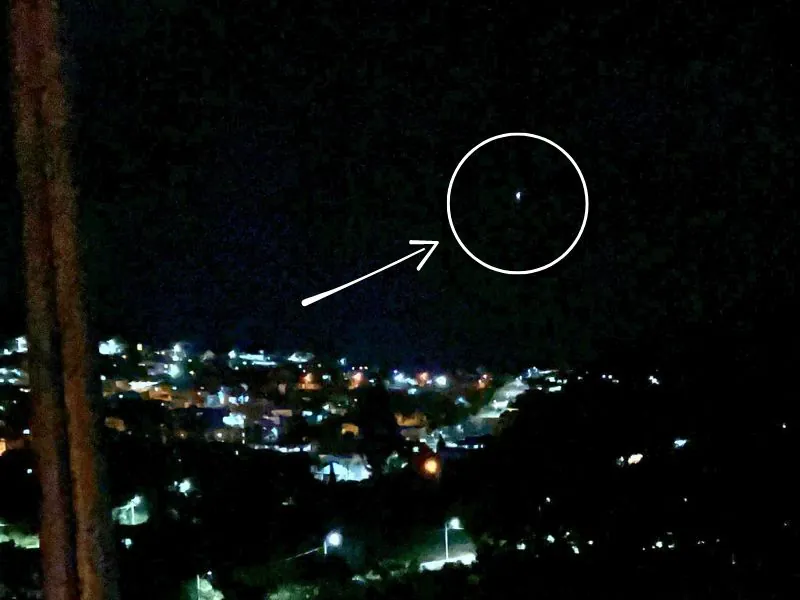 Luz misteriosa aparece no céu de Santa Catarina
