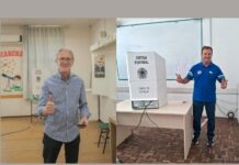 Candidatos a prefeito de Videira votam pela manhã