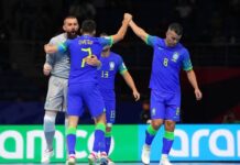 Brasil supera a Ucrânia e busca hexa na Copa do Mundo de Futsal