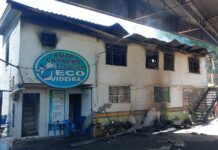 Incêndio atinge residência de três pavimentos em Videira