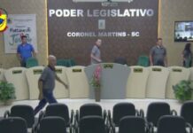 Briga em sessão da Câmara de Vereadores no Oeste catarinense