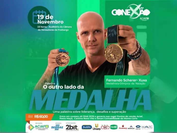 Medalhista olímpico Fernando Scherer estará em Fraiburgo