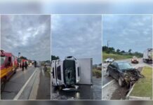 Mulher grávida morre esmagada por caminhão em SC